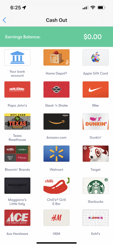 Cashing out with the Upside App